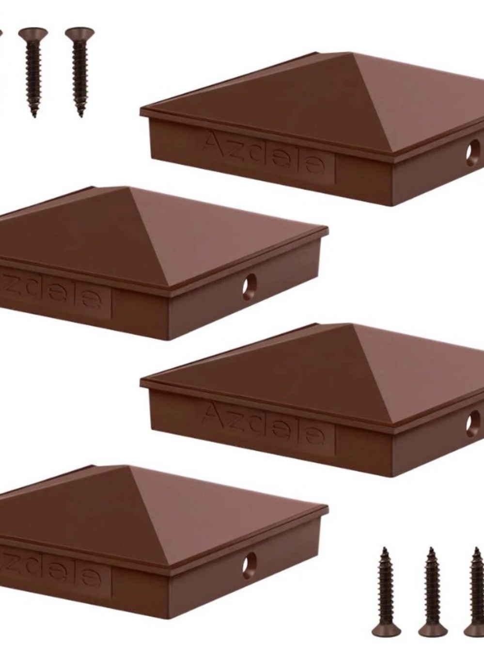 8" x 8" Heavy Duty Aluminum Post Caps Matte Finish Powder Coated Surface